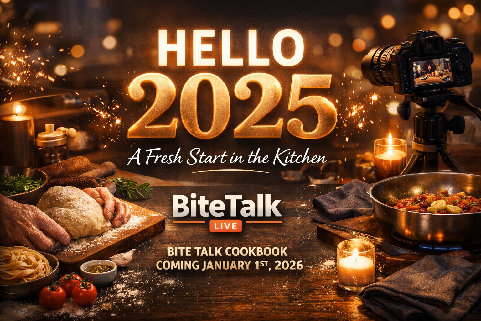 BiteTalk Live new-year kitchen hero graphic