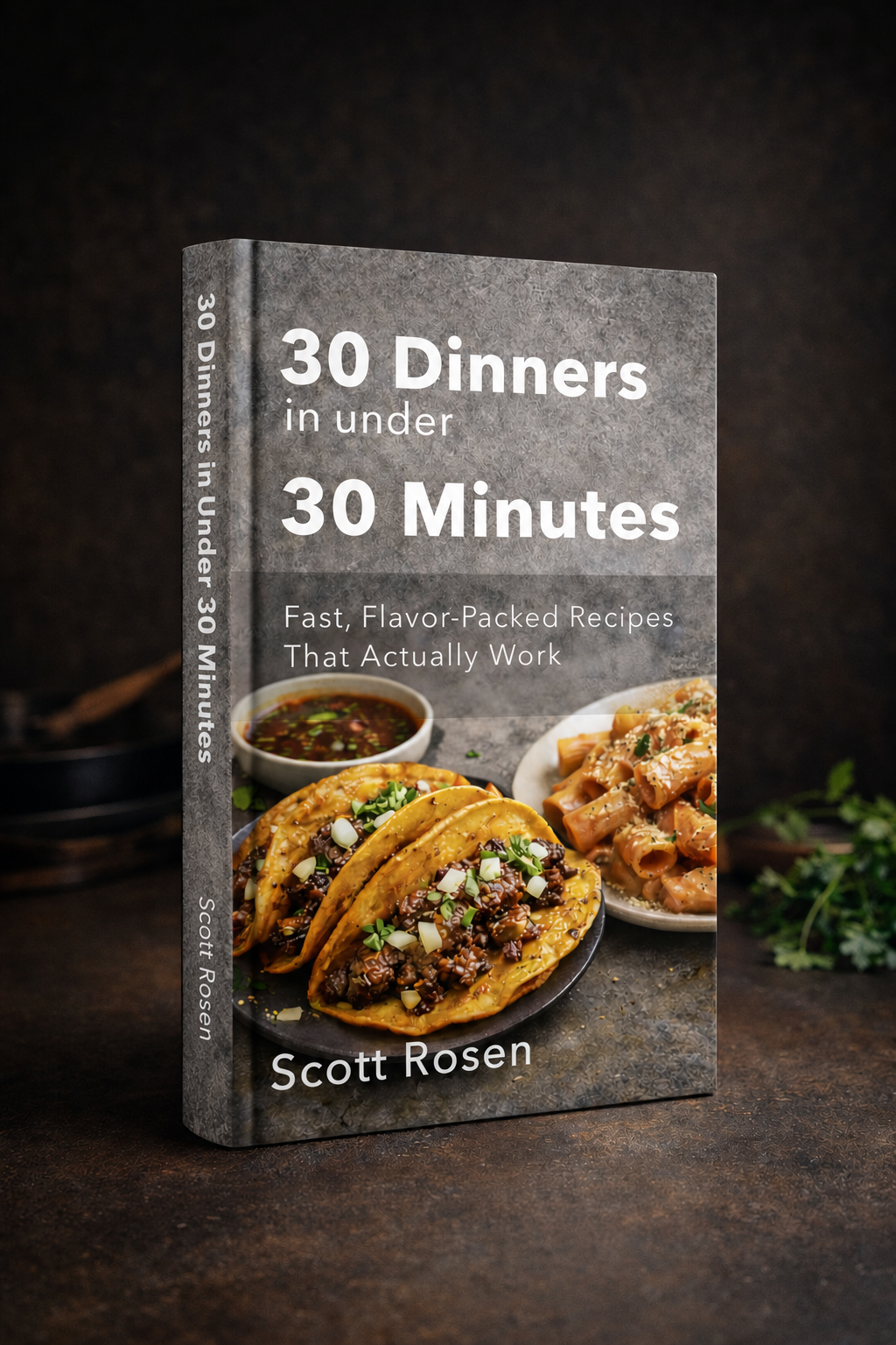 30 Dinners in Under 30 Minutes physical cookbook by Scott Rosen