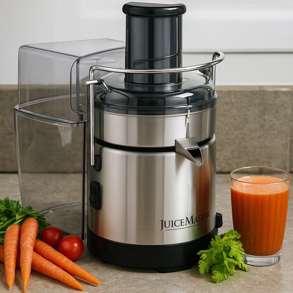 Carico JuiceMaster Professional juicer on a kitchen counter