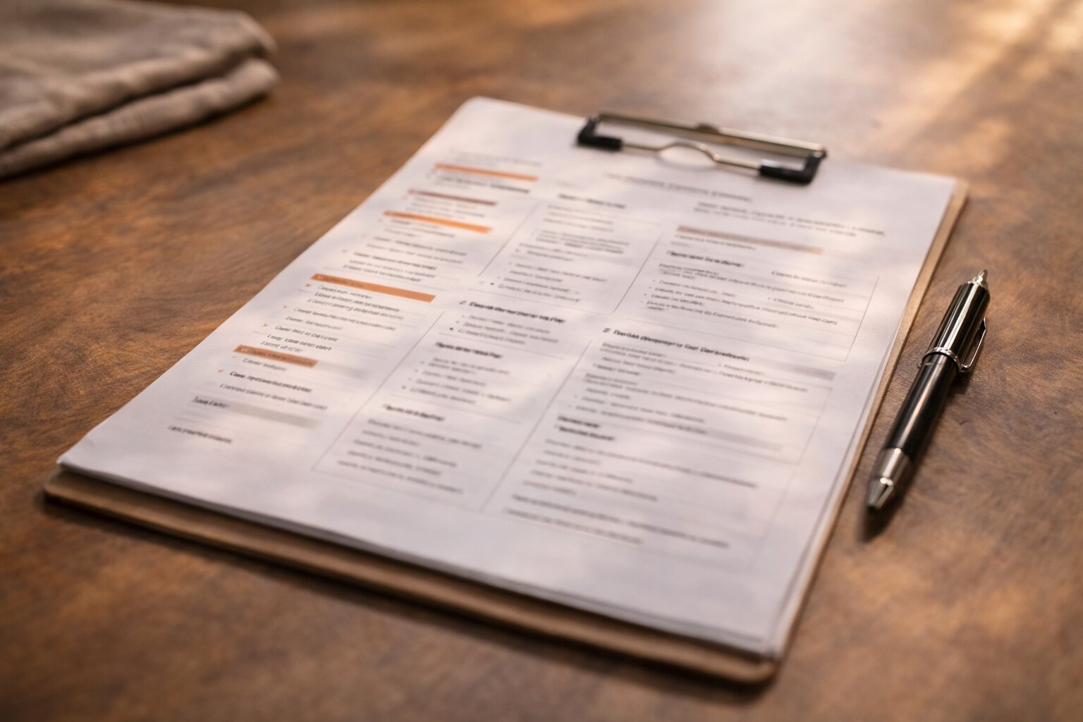 Printable refined recipe layout