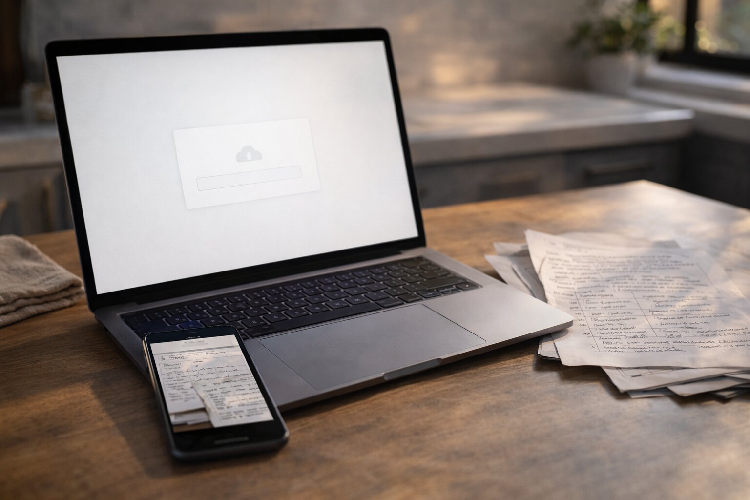 Upload step illustration