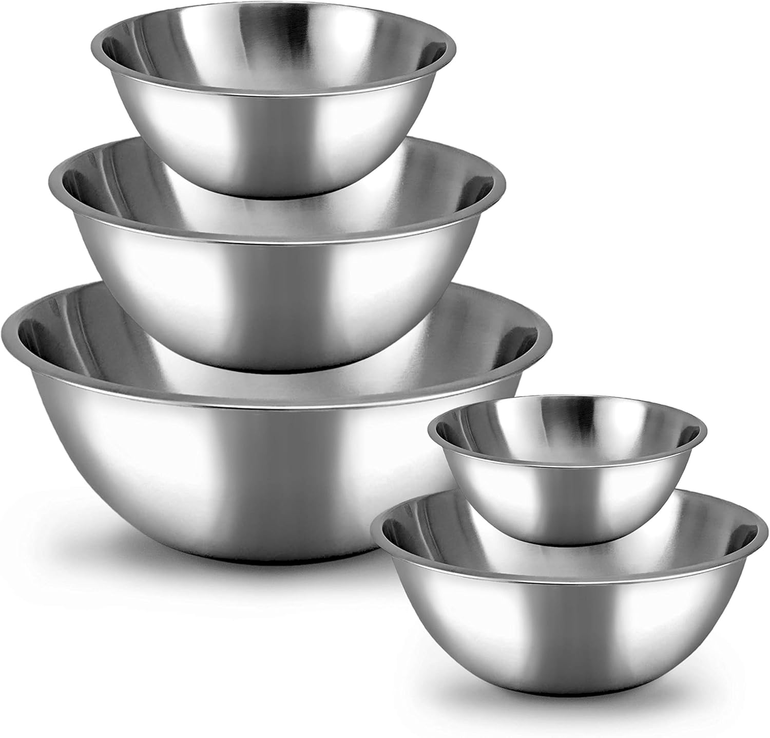 Stainless steel mixing bowls set