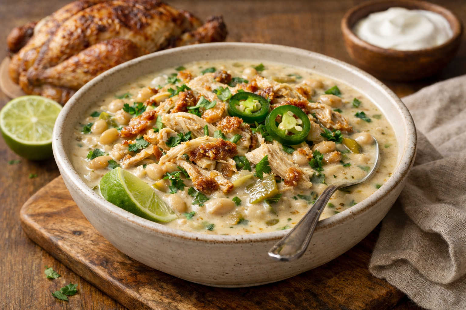White chicken chili